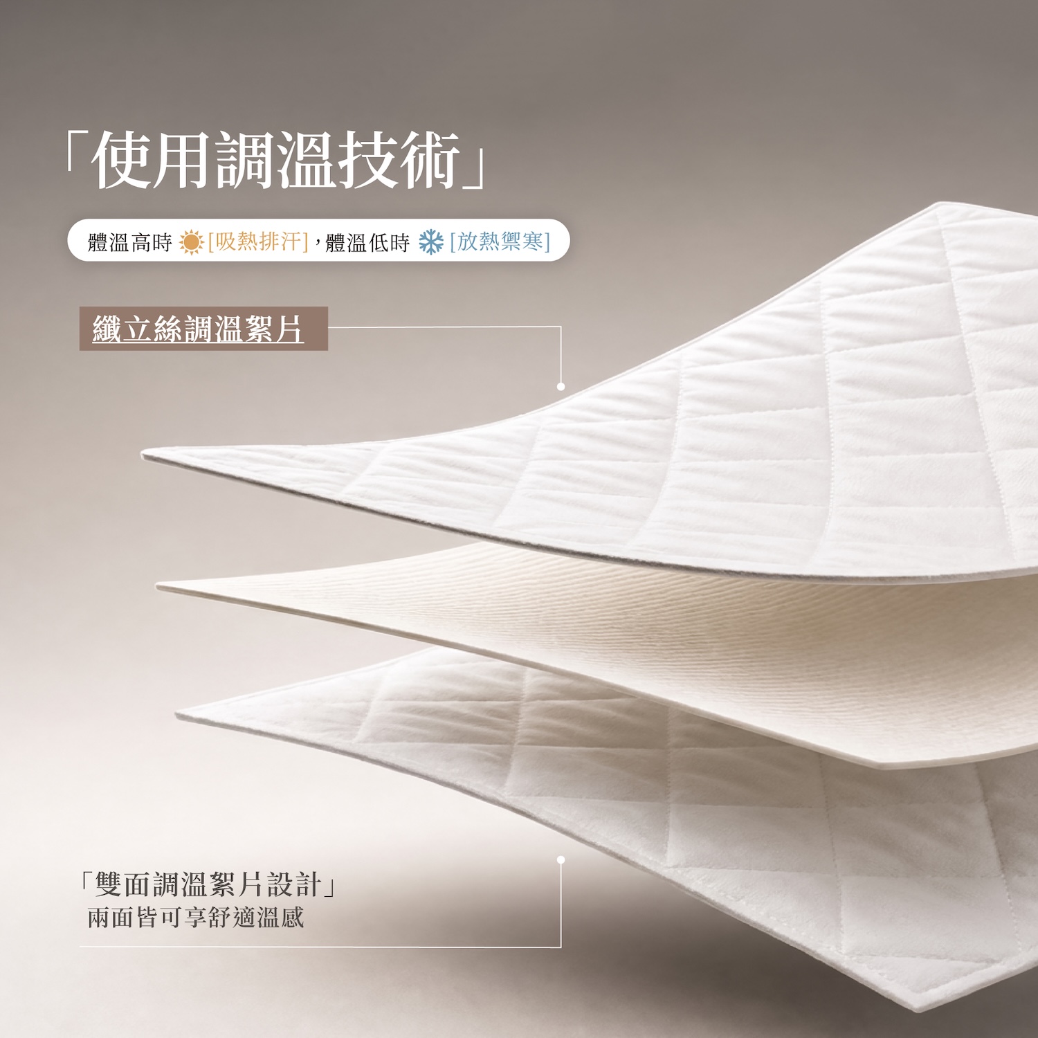 纖立絲恆溫調溫枕